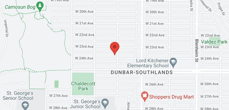 map of 3809 W 24TH AVENUE